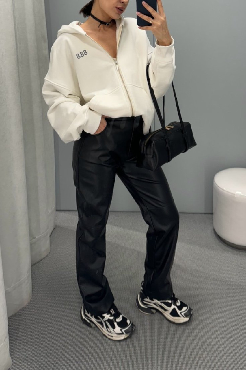 Чорна сумка-багет BLAZH.